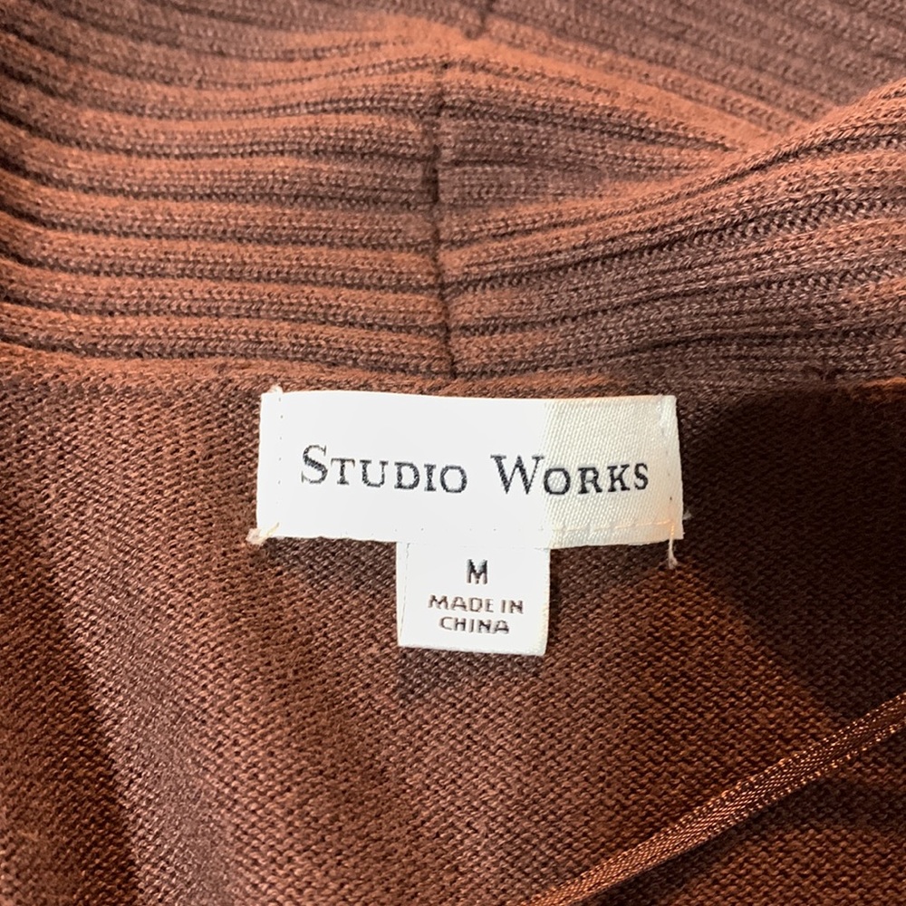 Studio Works Open Front Cardigan Sweater size M - Picture 7 of 7